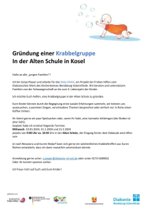 Gründung einer Krabbelgruppe In der Alten Schule in Kosel